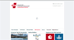 Desktop Screenshot of gew-saarland.de